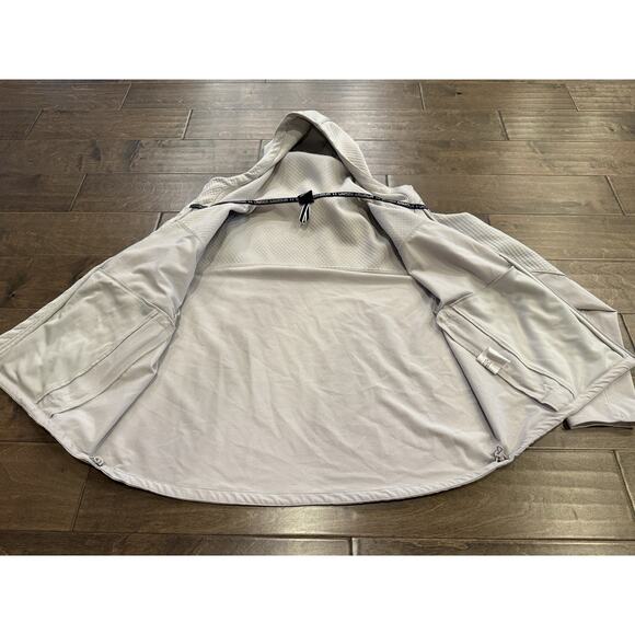 Under Armour Womens Cream X-Storm Waffled Full Zip Hooded Sweatshirt Size XL - Picture 5 of 10